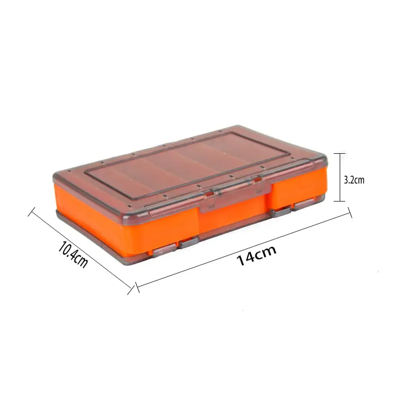 Portable Plastic Storage Box Multi Functional Double Compartment