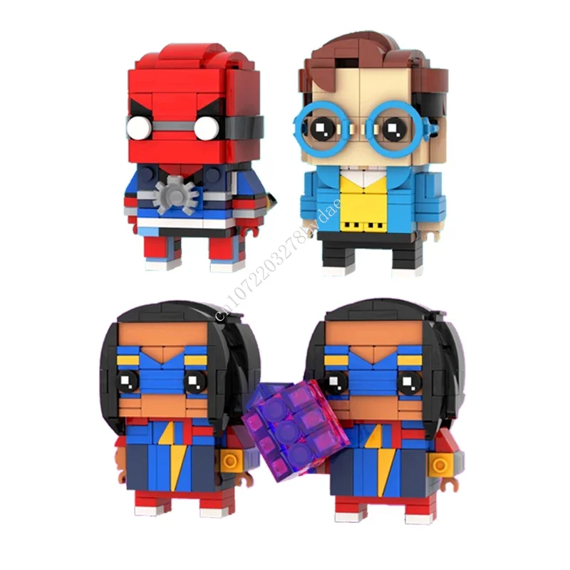 

MOC Classic Anime Movie Characters Superhero,Transfigurative Girl Brickheadz Building Blocks Bricks Cartoon Figures Toys Gifts