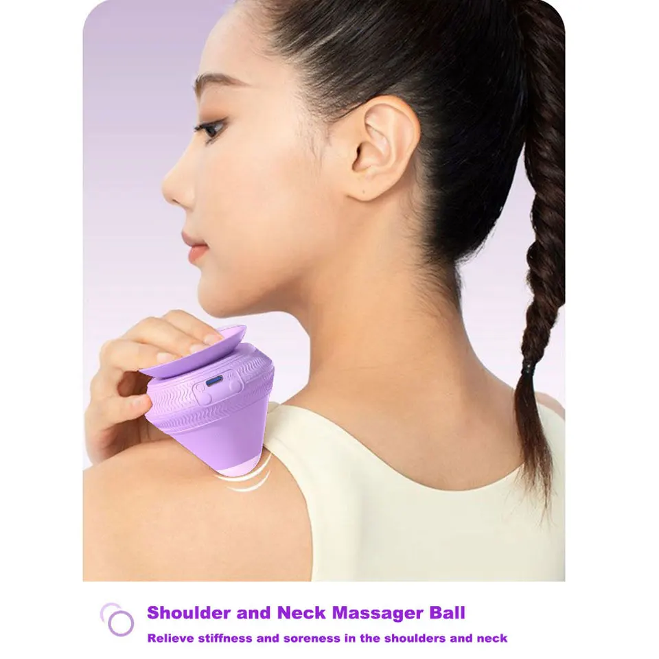 Enhanced Silicone Vibrating Massage Ball for Pain Relief and Relaxation
