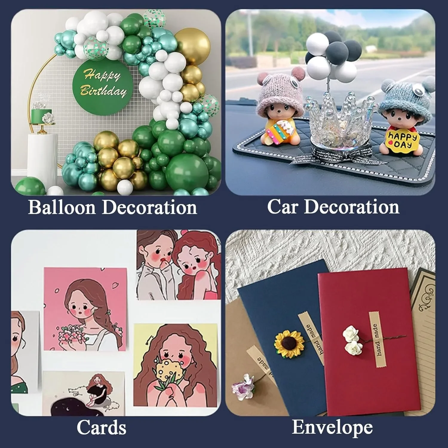 Adhesive Stick dots Two-Sided Sided Mounting Putty Stick Tack for Wall Hanging Crafts Balloons Festival Party Decorations 5