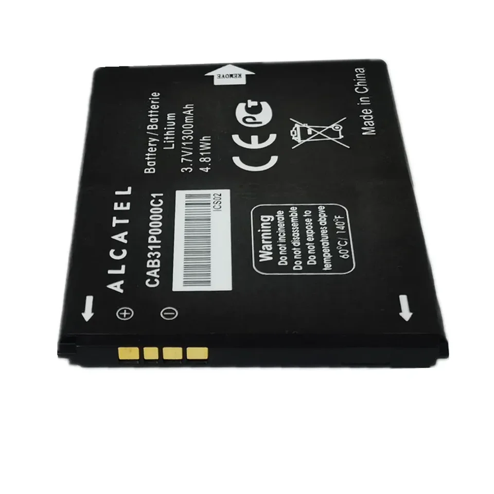 Batteria 1300mAh Per Alcatel One Touch M POP, 5020D E Modelli Compatibili, Li-ion, Certificata CE E RoHS