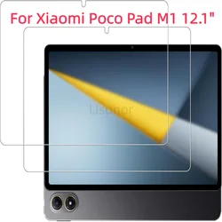 Premium Tablet Screen Protector - 2 Pack, 9H Tempered Glass, Anti - Scratch & HD Clarity Film (POCO Pad M1 12.1)