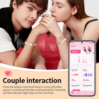 LIGE Call Reminder Smart Bracelet Sleep Heart Rate Monitoring Sport Fitness Tracker Couple Smart Wristband with Free APP 2 Bands - Image 4