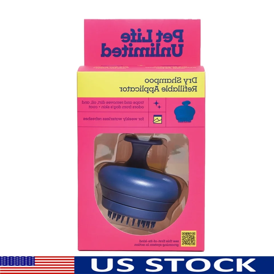 Waterless Dry Shampoo Applicator Brush for Dogs