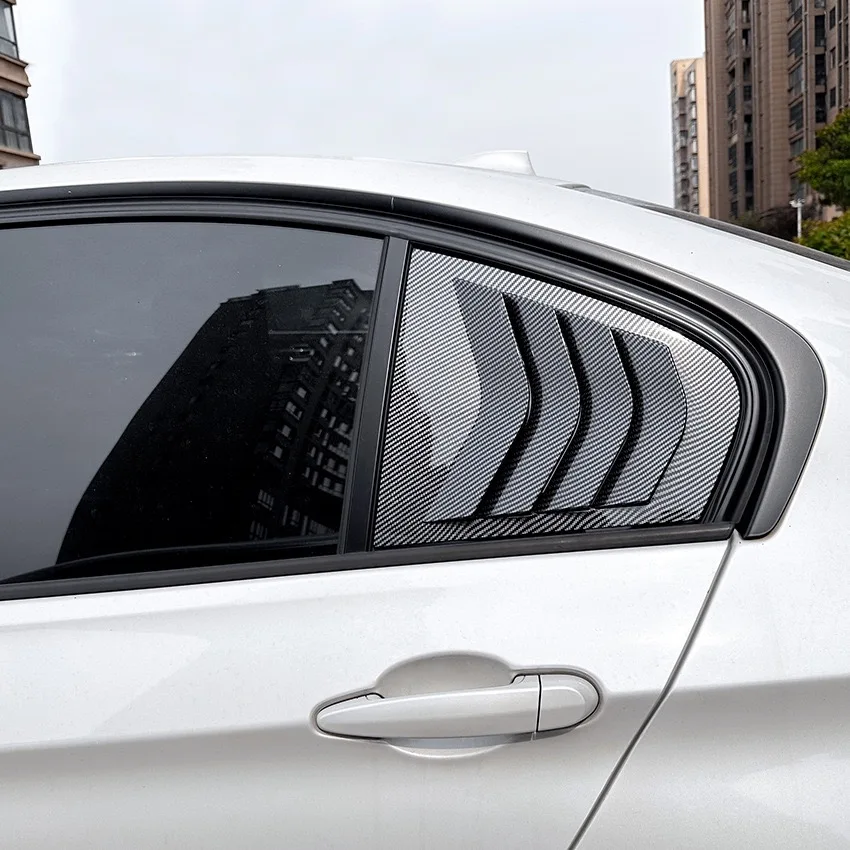 Cubierta De Rejilla Para Ventana Lateral Trasera BMW Serie 4 F36 (2014-2020) – ABS Brillante Negro, Fácil Instalación Con Cinta Adhesiva