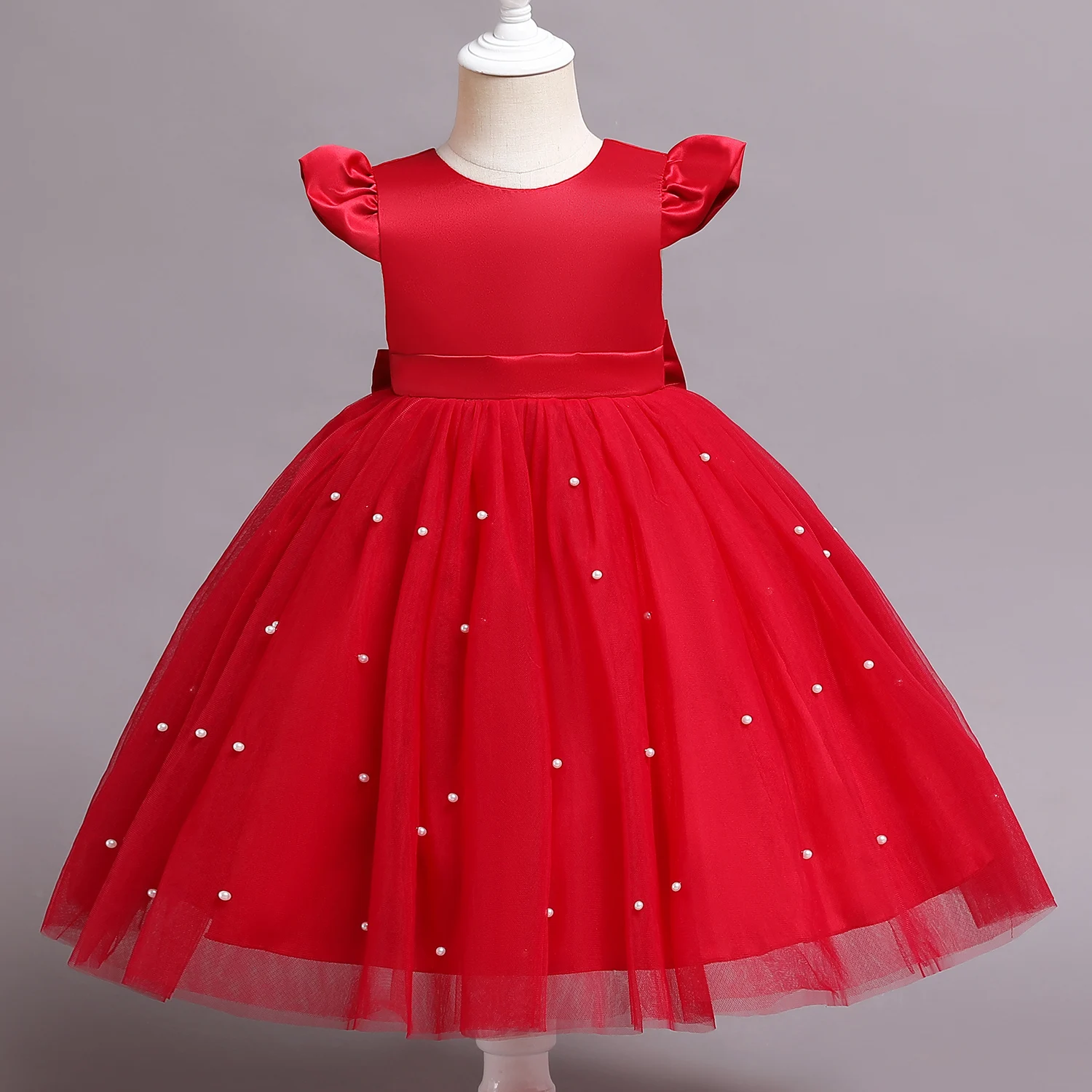Kids Girls Birthday Party Wedding Christmas Princess Flower Tutu Dress Prom Ball Gown