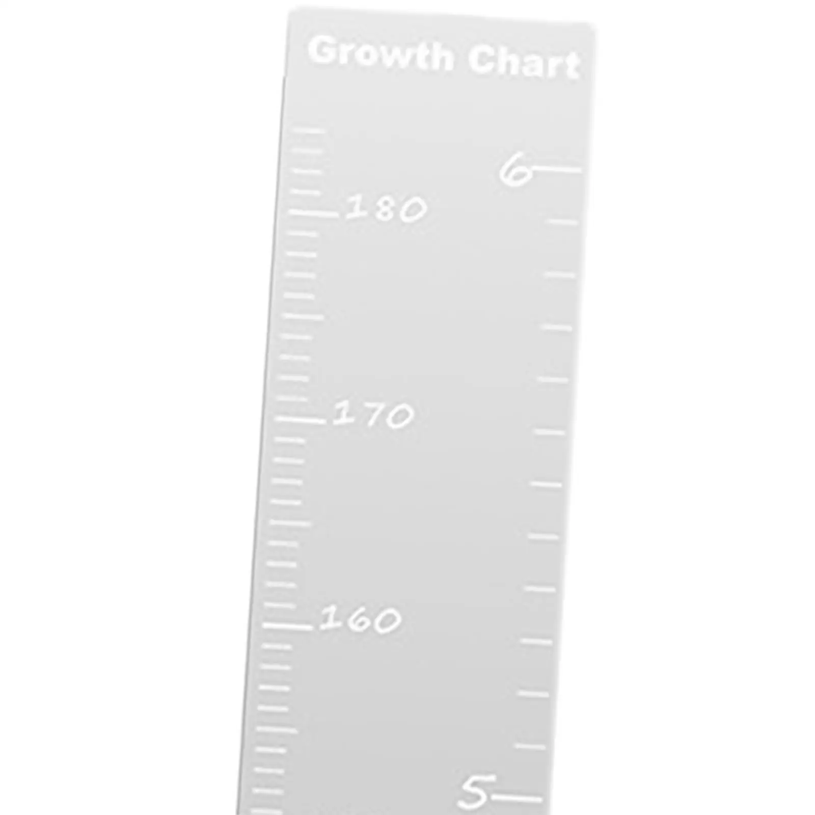 Acrylic Kids Growth Chart Mirror Easily Install for Bedroom Height Ruler
