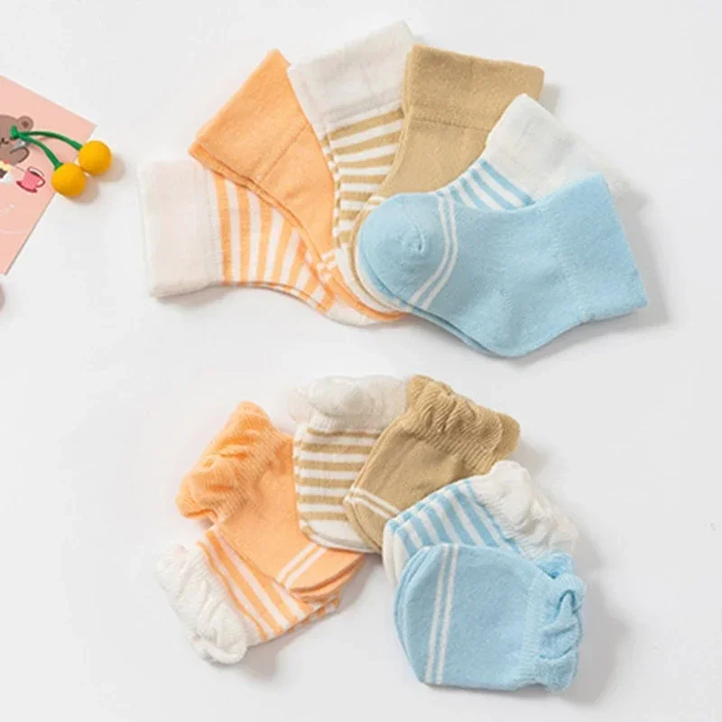 4 Pairs Children Newborn Baby Socks Scratch Resistant Breathable Elasticity Face For Protection Gloves Gift For Fall Winter baby mittens anti scratching gloves
