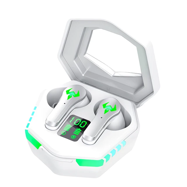 TWS Gaming Headsets Wireless Earphones 9D Stereo Surround Sound Quality Bluetooth-compatible 5.2 Music Headphones With Micphone Upgrade-W