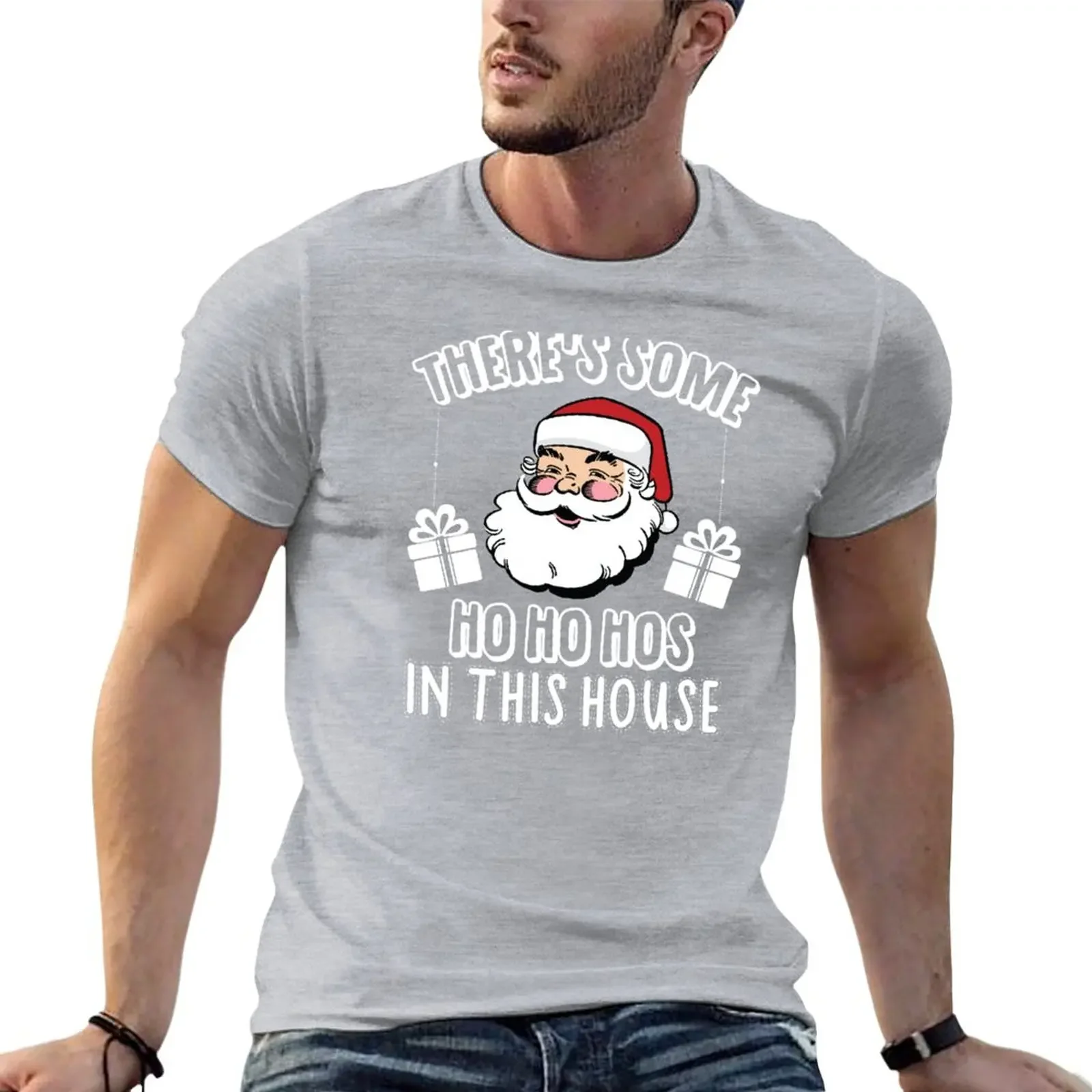 

There's Some Ho Ho Hos In This House T-Shirt quick-drying summer clothes t shirts men