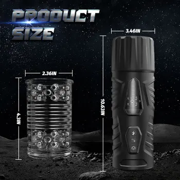 Automatic Male Masturbators Cup 7 Thrusting & Rotating Hands Free Pocket Pussy Stroker Adult Toys Male Sex Toys for Men
