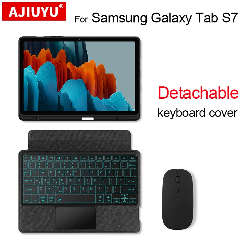 Bluetooth Keyboard Case Logitech Samsung Tab S7 Keyboard Mouse