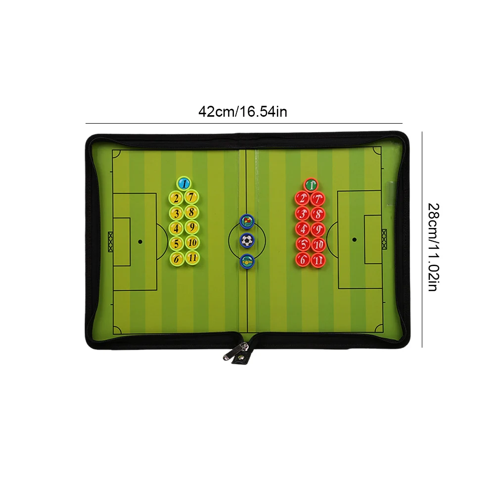 Foldable Magnetic Football Tactic Board Soccer Coaching Board Soccer Coach Tactics Folder Football Strategy for Coaches