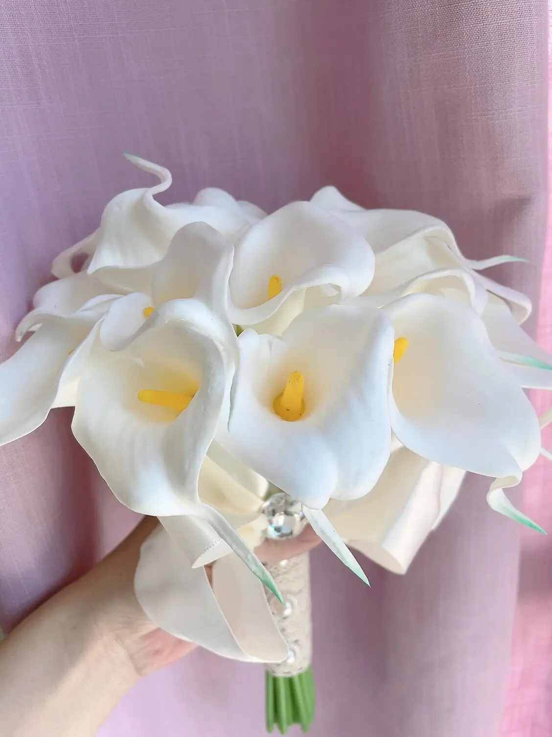 Wedding Bouquets Real Touch Calla Lily Wand