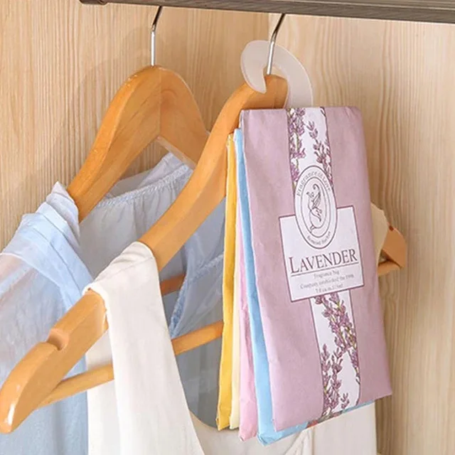 6pcs Natural Sachet Aromatherapy Bag Hanging Fragrant Sachet For Wardrobe Closet Car Fragrance Air Freshening Hanging Home Decor 2