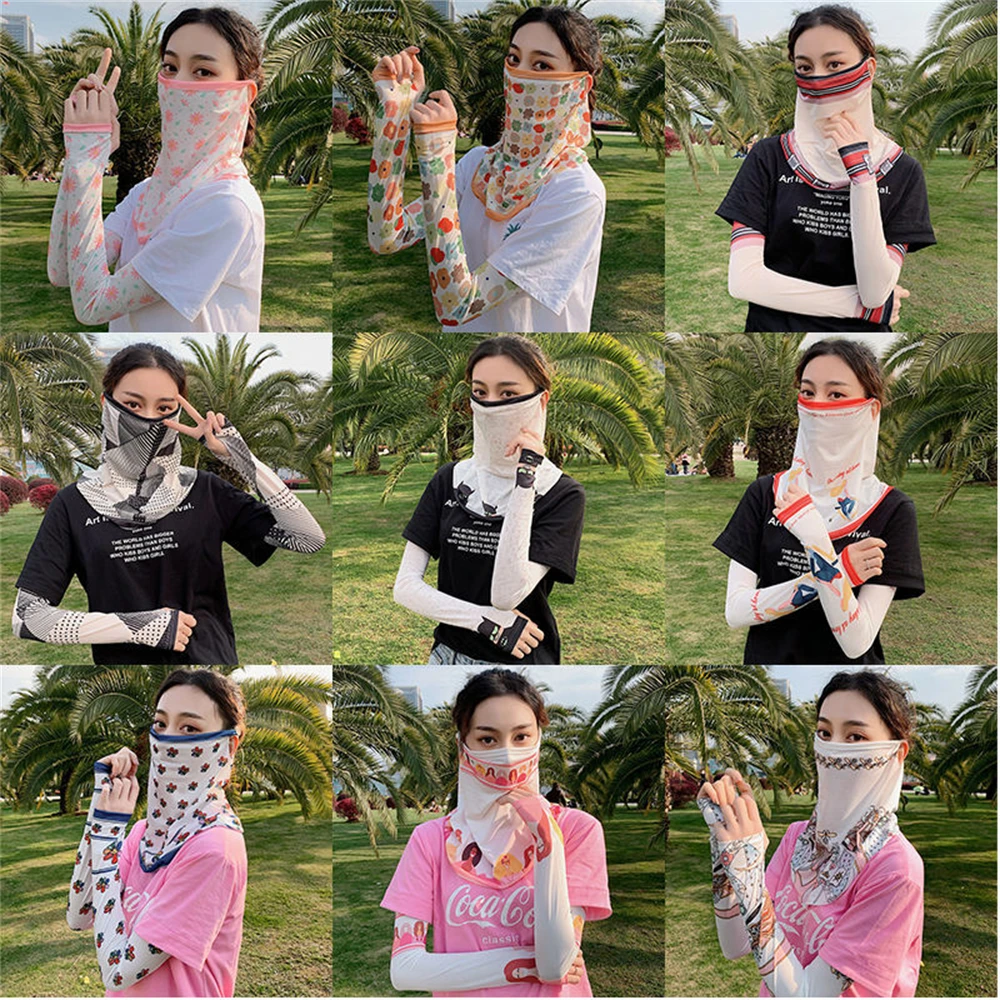 Sun Protection Sleeve Women Hyuna wind ice fashion summer sleeve arm sleeve sleeve arm sleeve learning driving trend suit JT015