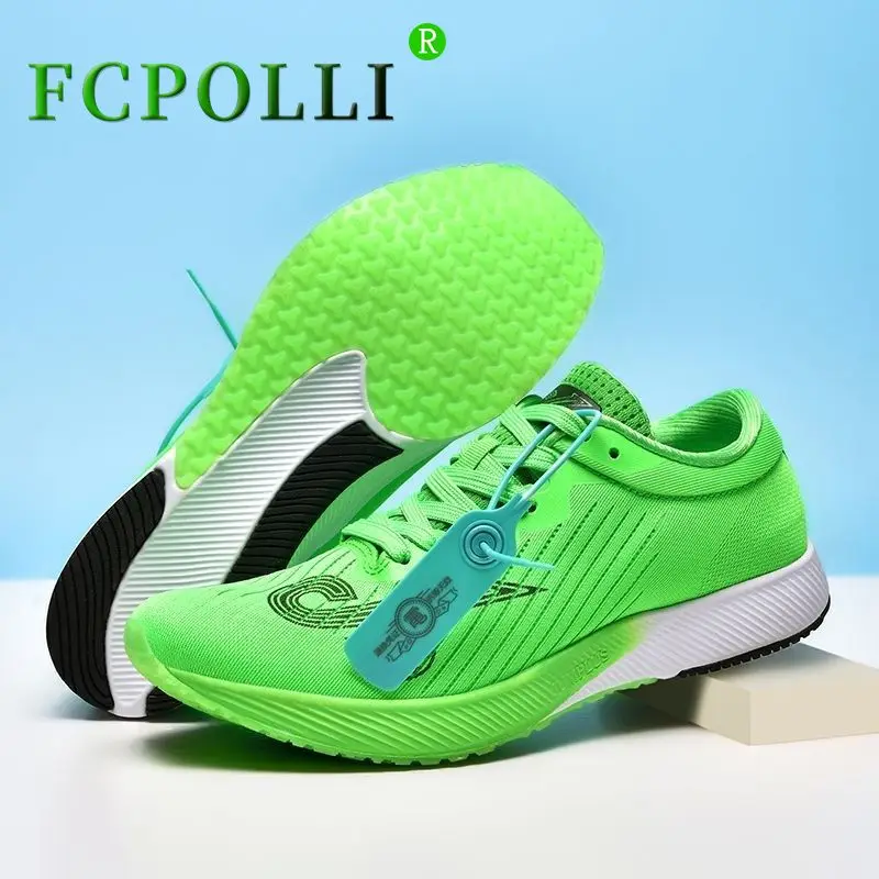 

2024 New Running Shoe Unisex Green Orange Walking Jogging Shoes For Men Women Hard-Wearing Designer Shoe Boy Training Shoe