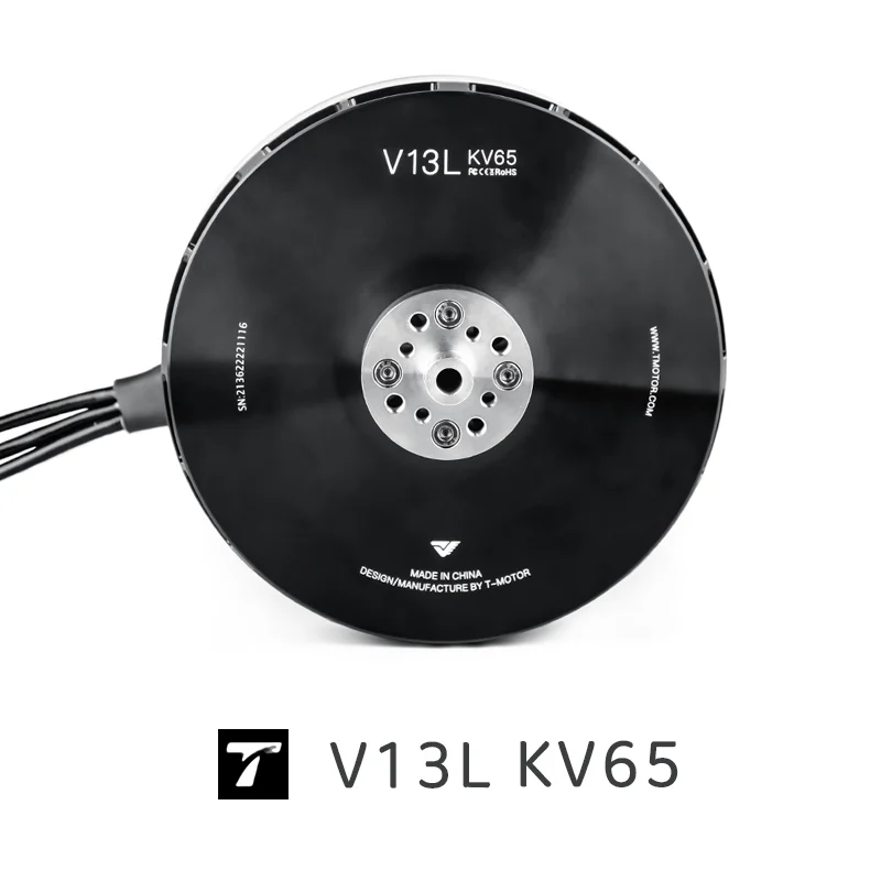 Moteur T-MOTOR KV65 monté sur un bras de drone, prêt pour le vol