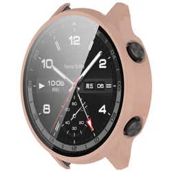 Durable Protective Watch Case Cover for Sport Smartwatches - Hard PC Full Coverage Shell (Pink)