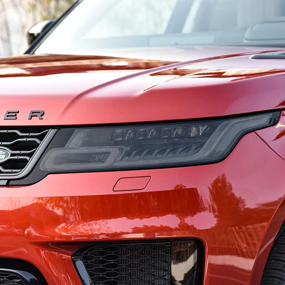 

2 Pcs For For Range Rover Sport L494 2014-Present Car Headlight Tint Black Protective Film Transparent TPU Sticker Accessories