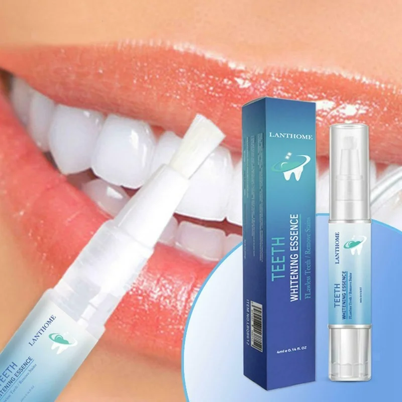 

4ml Teeth Whitening Pen Whitener Bleach Essence Gel Remove Plaque Stains Instant Smile Tooth Cleaning Serum Kit Beauty Health