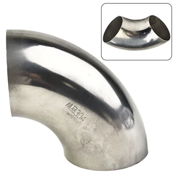 ข้อศอกโค้ง ข้อต่อท่อไอเสีย สแตนเลส เชื่อมได้ 2" นิ้ว/51มม. 90 °   ที่มีประโยชน์คุณภาพสูง Hot New เปลี่ยน 1