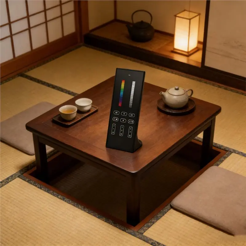 온도 조절 디머 밝기 조절 CCT RGB+CCT 2.4G 수직형 리모컨 LED 스트립 조명용