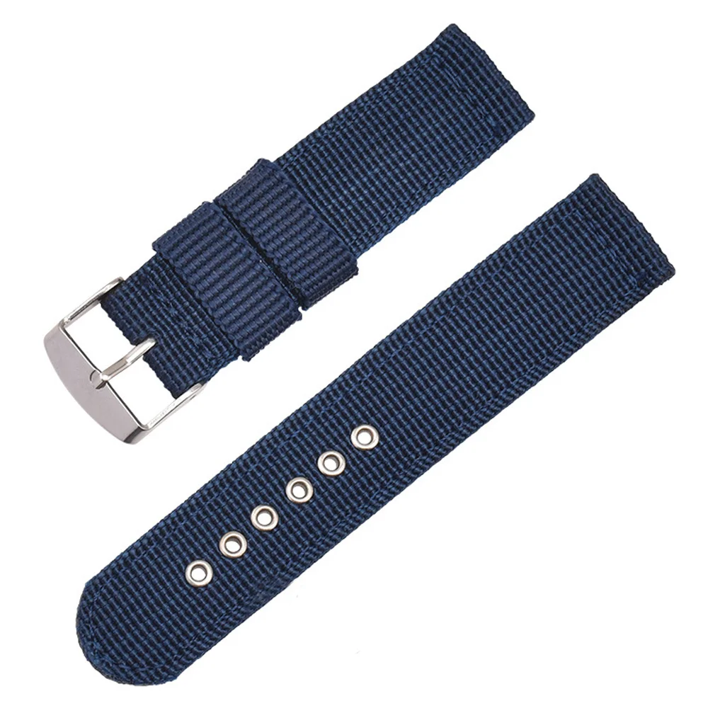 Waterproof Nylon Canvas Watch Band - Soft & Comfortable Universal Replacement Strap
