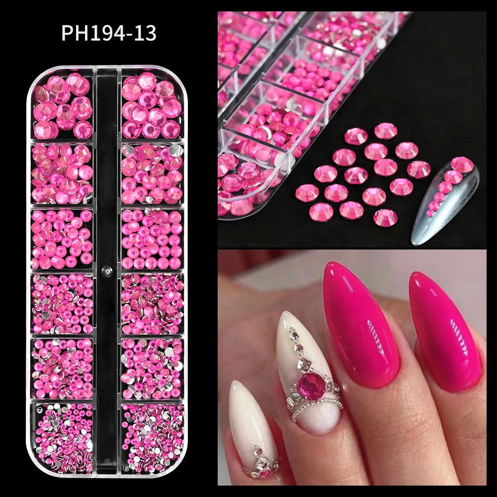 Sparkling Crystal Nail Art Rhinestones Kit with Tools