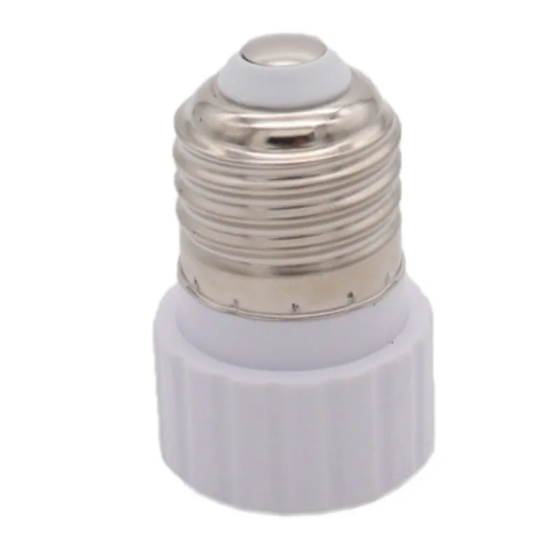White E27 to GU10 Ceramic Base Led Light Lamp Holder Converter Screw Bulb Socket Adapter LED Saving Light Halogen Lamp Base PBT