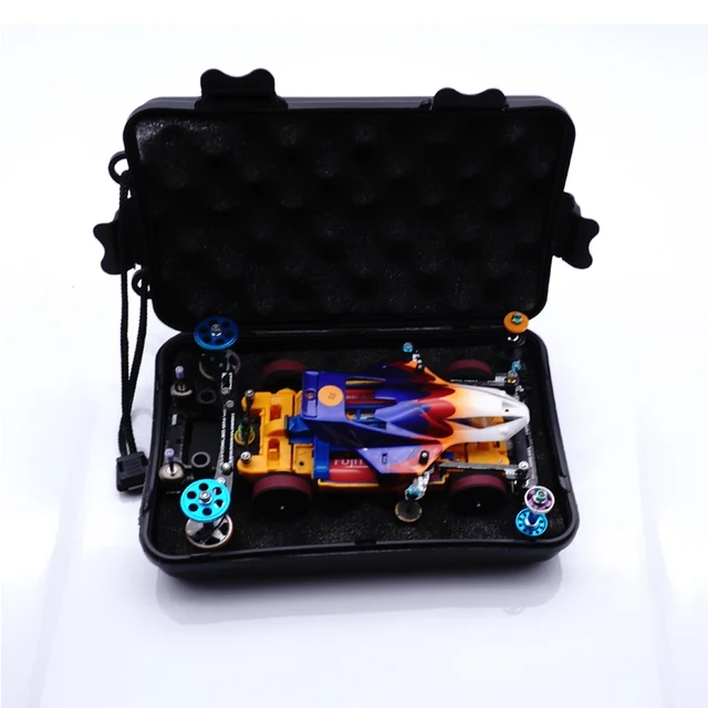ミニ4wdカーボックス,タミヤ車用ライト,便利で保護,スポンジ,非常に良い