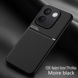 Luxury Simplicity Frosted Magnetic Anti - Drop Phone Case Cover for Redmi Note 17 Pro Max 5G (Black)