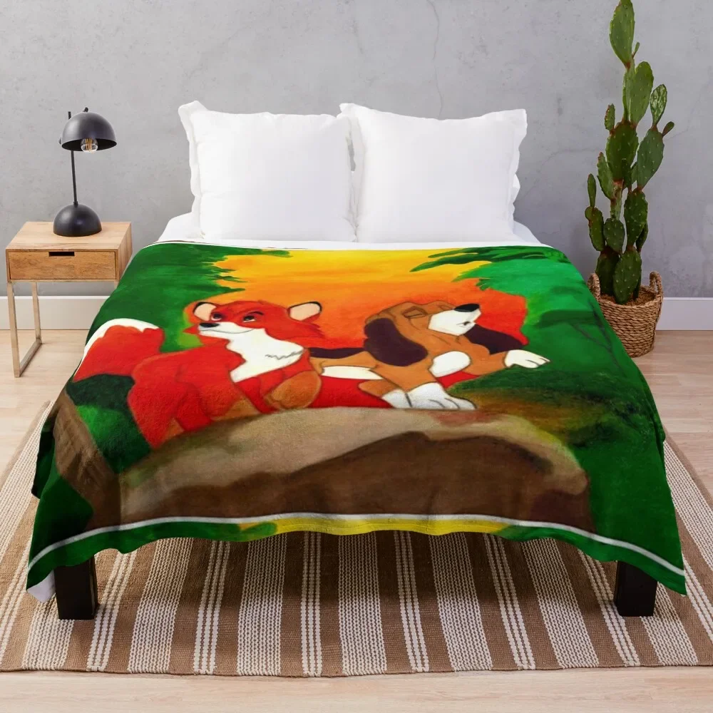 

A Fox and Hound Throw Blanket Softest Fluffys Large Picnic Blankets