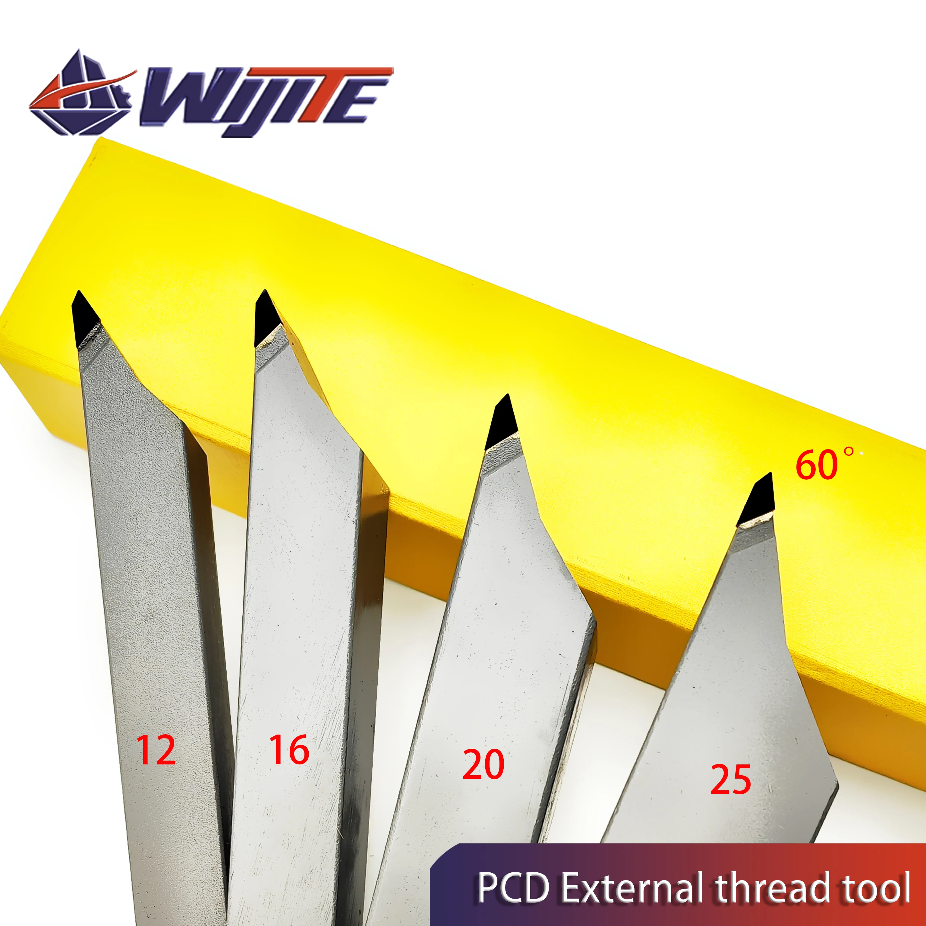 

PCD external thread turning tool bar high hardness diamond tool for copper and aluminum and other non-ferrous metals