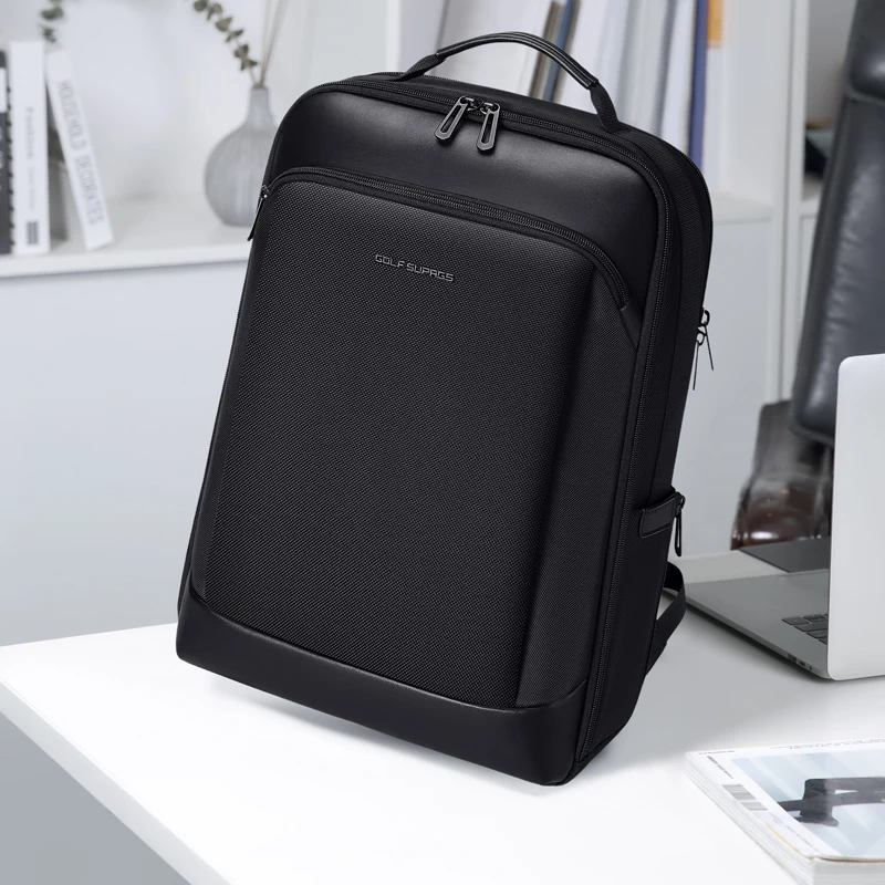 GOLF Male Backpack Laptop Backpacks Business Man 15 6 inches Black Briefcase Backpack Men Slim Waterproof Back Pack Bag for Work 6