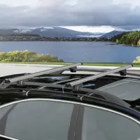 HOMCOM car roof bars lock luggage rack 2 Keys provided aluminum alloy x 5,5x7 c 2