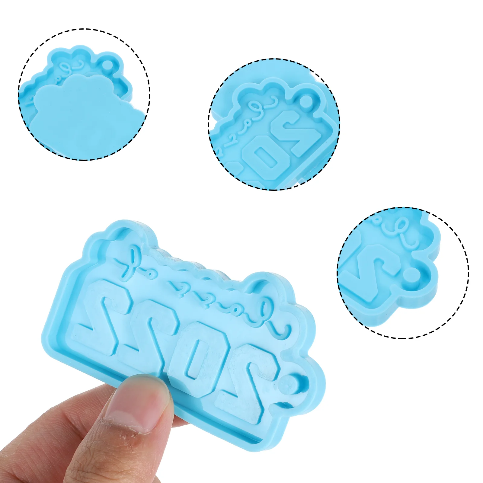 

2Pcs Graduation Keychain Mold Practical Gift Making Mold Silicone Epoxy Mold