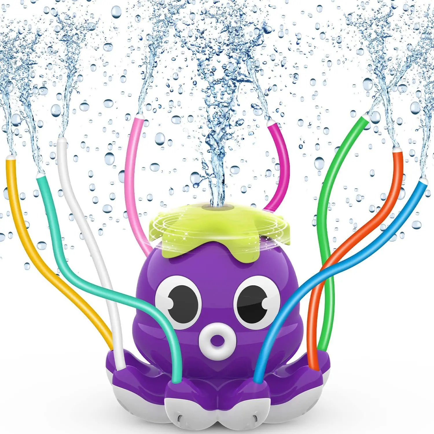 Outdoor Octopus Water Sprinkler Toys Backyard Garden Water Toys Lawn Summer Yard Cartoon Splash Sprinkler Baby Bath Toy for Kids 2