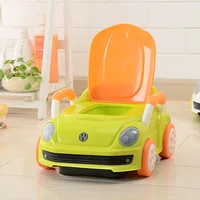 2017 Brand Candy Color Car Style Trainer Plastic Kids Toilet Travel Potty Chair 0-5 Years old Boy&Girl Potties 1
