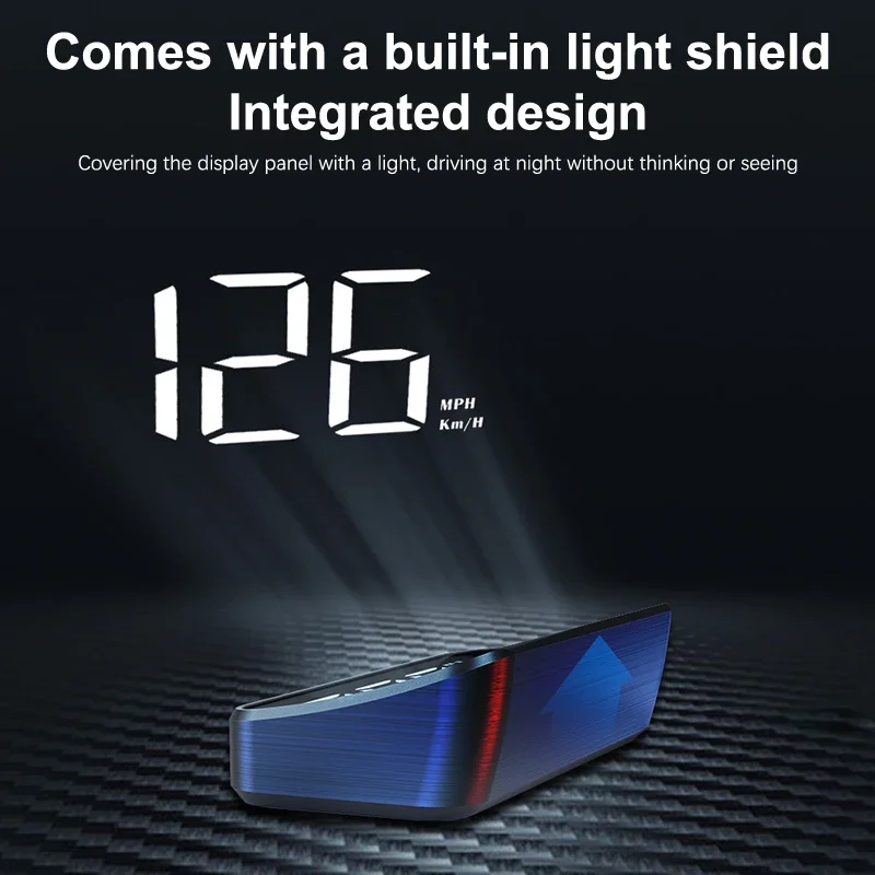 Description Picture 3 of itemIconic Brand Car Head Up HD Electronics Accessories Display  GPS Speedometer Speed KMH Digital HUD Windshield Projector New Style