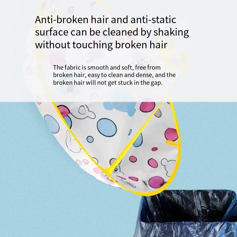 Children's Barber Cloak Wrap Non Staying Hair Anti Fragmentation Hair Home Hairdressing Baby Cutting Apron Hairs Capes
