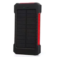 20000mah Portable Solar Power Bank Waterproof External Battery Backup Powerbank 20000 mah Phone Battery Charger LED Pover Ban 2