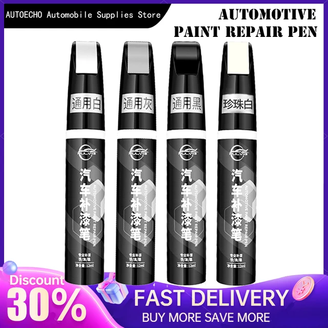 Rotulador de pintura para reparación de arañazos de coche, 12ml, resistente  al agua, cuidado de la banda de rodadura del neumático del coche,  Universal, negro, blanco, gris,pintura gris - AliExpress