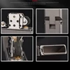 Titanium Shell Fuel Kerosene Lighter Square Head Thickened Sealed Waterproof Lighter Armor Windproof Retro Men Gasoline Lighter 3