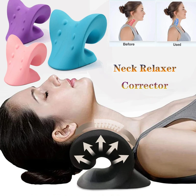 Neck Hump Corrector Neck Pain Relief Massage Pillow Correction Artifact Sleeping Special Neck Relaxer Support Traction Pillow