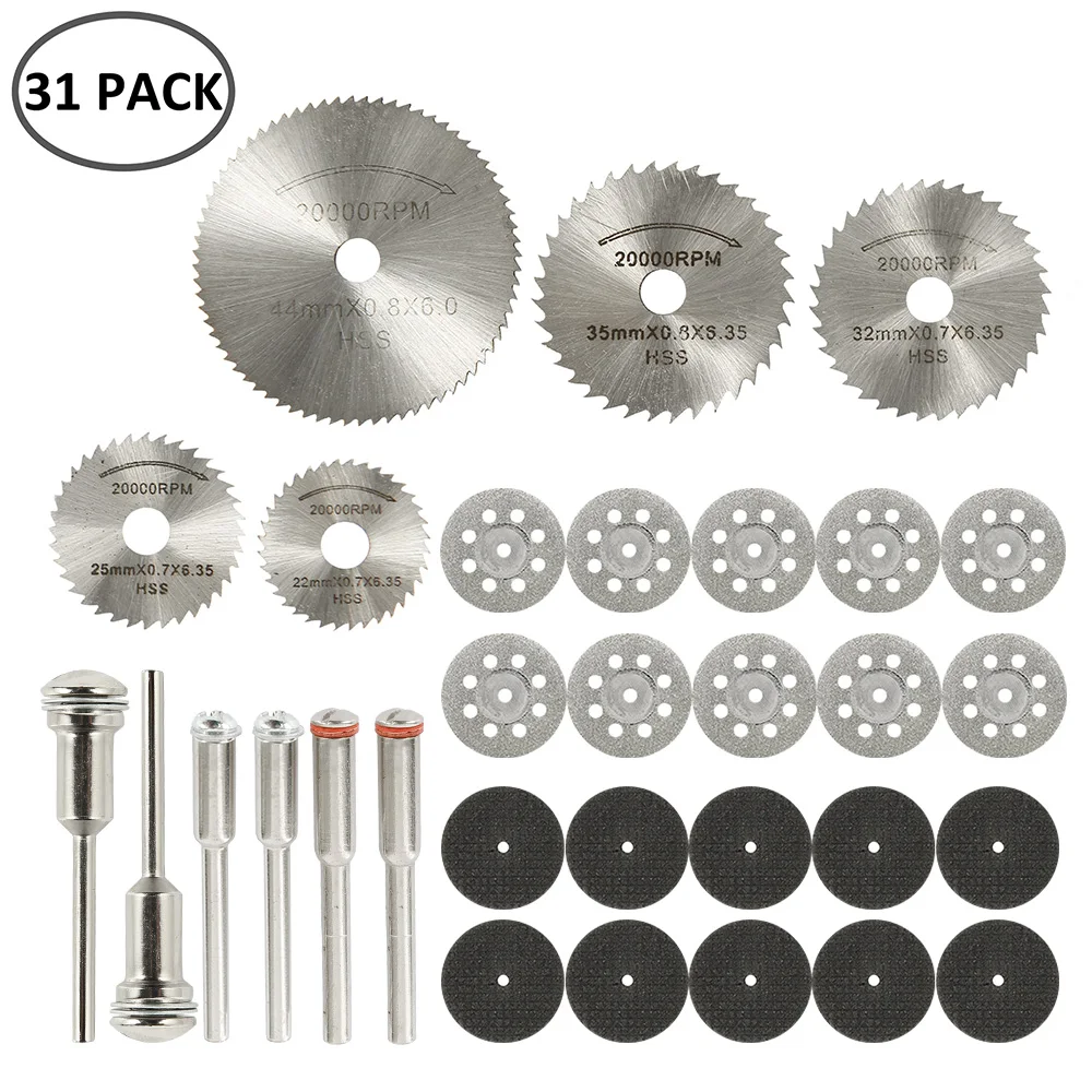 Mini Circular Saw Blade Set Grinding Wheel Cutting Disc for Dremel Accessories - Image 13