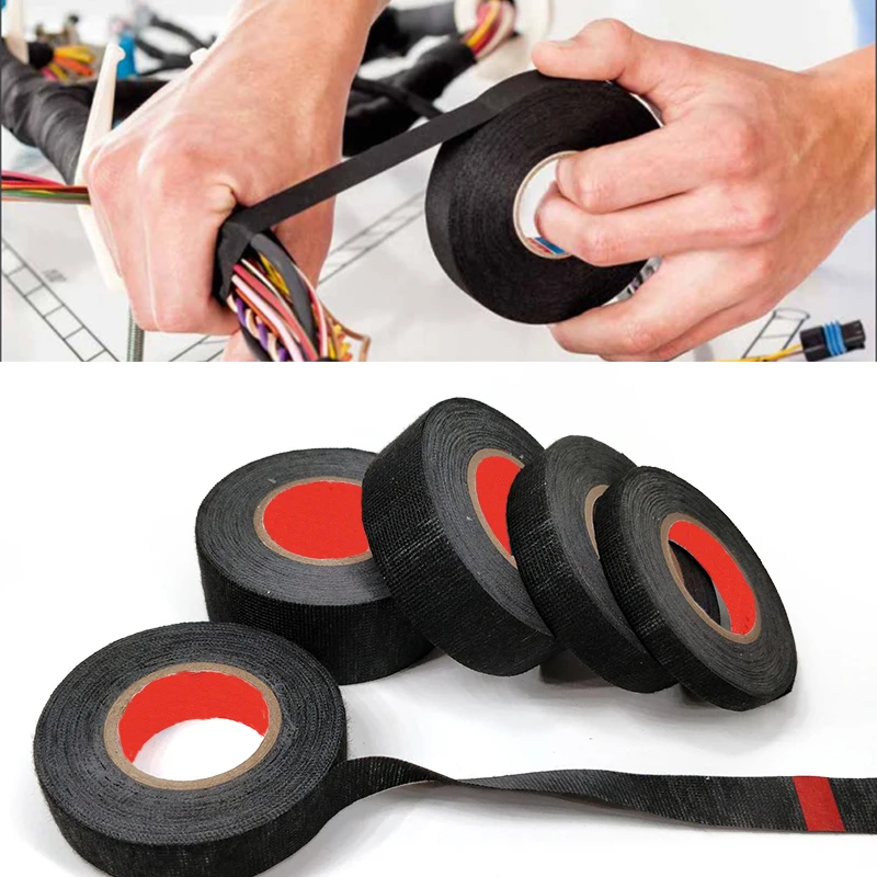 15MeterHeatresistantAdhesiveClothFabricTapeForAutomotiveCable