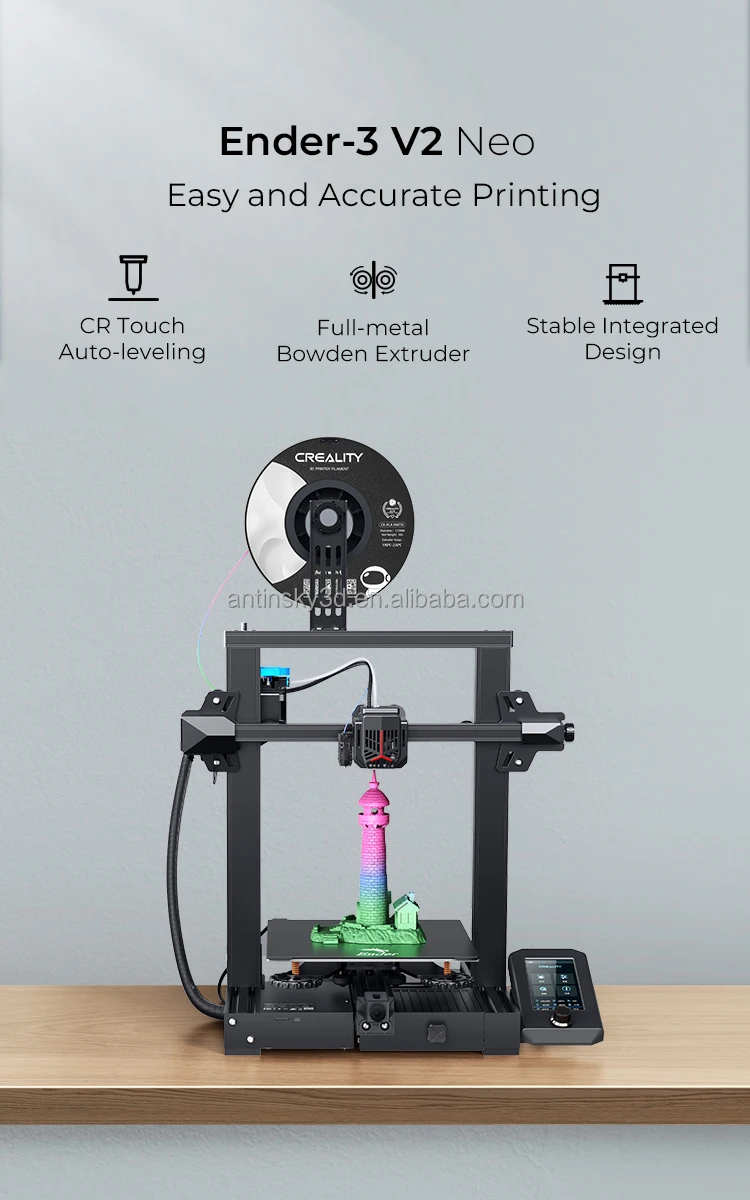 Impresora 3D Creality Ender-3 V2 Neo de Alta Precisión (220x220x250mm) S29c62689f0ad40c287a442664bff0f4fW