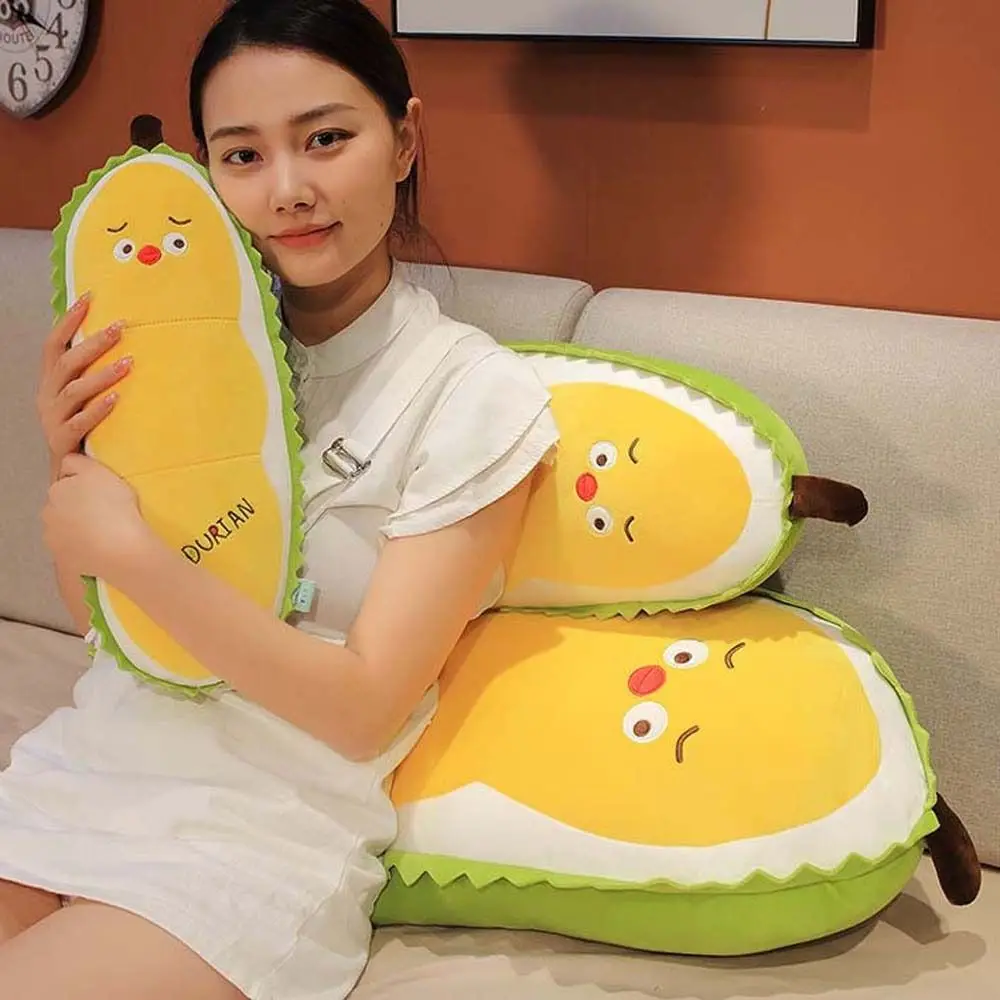 Yellow Chick Plush Pillow Funny Food Plushie Plush Plants Fruit Plush Toys Durian Stuffed Toys Plush Doll Stuffed Fruit Doll