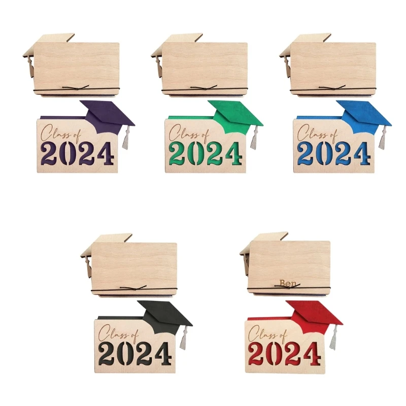 2024 Graduation Card Organiser Card Case with Elastic Band Closure Dropship